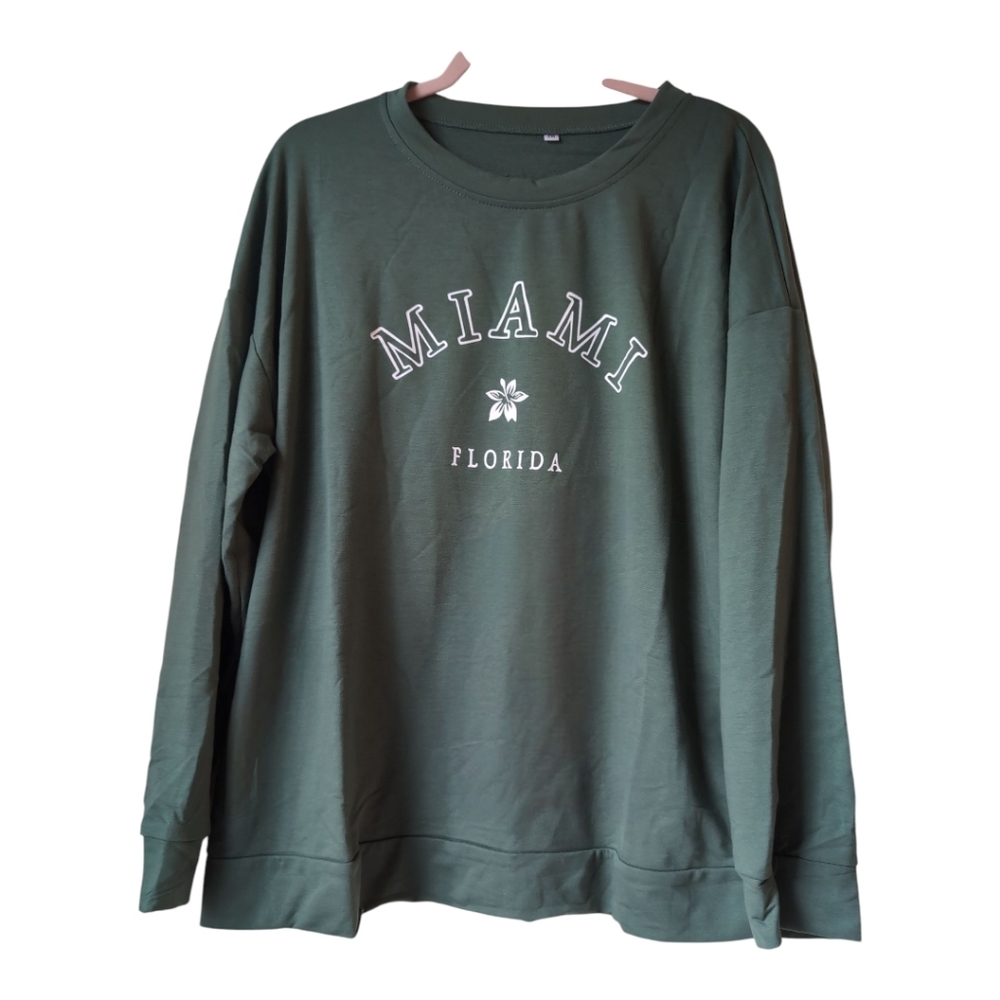"MIAMI FLORIDA" Crewneck Sweatshirt